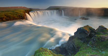 Sunrise at Godafoss Waterfall