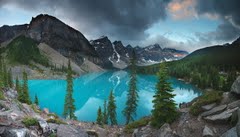 Moraine Lake, Alberta Canada 5.40am